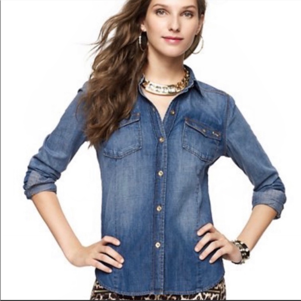 Juicy Couture button down denim top